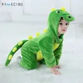 Costume de cosplay Kigurumi pour bébé animal de dessin animé vert costume de batterie pour enfant
