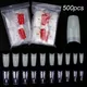 Faux-ongles en acrylique pour la pratique de la manucure capsules artificielles souples couverture