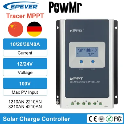 EPever-Contrôleur Solaire MPPT Batterie Lithium-Ion au Plomb Auto Haute Location Sochi 12V
