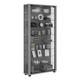 VCM Vitrine »Lumo Maxi LED« silber, 59x118x18 cm