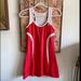 Adidas Dresses | 80s 90s Retro Stretch Red White Bodycon Dress Workout Athletic Tennis Dress S | Color: Red/White | Size: S