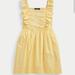 Polo By Ralph Lauren Dresses | Floral Cotton Poplin Dress | Color: White/Yellow | Size: 16g