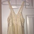 American Eagle Outfitters Dresses | American Eagle Outfitters Long Boho Crochet Dress Small | Color: Cream | Size: S