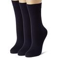 FALKE Women's Cotton Touch 3-Pack W SO Socks, Blue (Dark Navy 6379), 6/8 (Pack of 3)