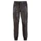 Mens Real Leather Trousers Black Vintage Nappa Sweat Track Pants Jogging Bottom 36