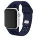 Navy Houston Texans Debossed Silicone Apple Watch Band