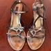 Louis Vuitton Shoes | Louis Vuitton Strap Wooden Wedge Sandals Size 39 | Color: Brown/Black | Size: 9