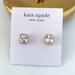 Kate Spade Jewelry | Kate Spade Earrings Gold Crystal Stud Earrings | Color: Gold/White | Size: Os