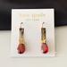 Kate Spade Jewelry | Kate Spade Earrings Red Crystal Drop Earrings | Color: Gold/Red | Size: Os
