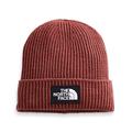 The North Face TNF Logo Box Cuffed Beanie, Brick House Red, OS-REG