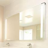 Ebern Designs Ernie Lighted Bathroom Mirror Glass in White | 48 H x 72 W x 2 D in | Wayfair 3C70B14D44FC4A899F9E1B4C2A426A22