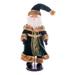 Vickerman 677506 - 18" Green Velvet Santa Doll with Stand (KV211218) Christmas Figurine Decorations