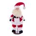 Vickerman 677377 - 18" Red Velvet Light Compl Santa w Stand (KV210518) Christmas Figurine Decorations