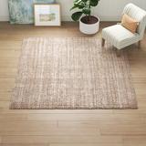 White 36 x 0.5 in Area Rug - Sand & Stable™ Waldoboro Abstract Handmade Tufted Jute Beige Area Rug Jute & Sisal | 36 W x 0.5 D in | Wayfair