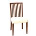 Rosalind Wheeler Fig Slat Back Side Chair Wood/Upholstered in Brown | 36 H x 19 W x 19 D in | Wayfair FF4B964DAFA04439B053E062DB3EFB11