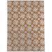 White 24 x 0.08 in Area Rug - Lark Manor™ Radium FARMHOUSE FLOWER RUST Outdoor Rug By Polyester | 24 W x 0.08 D in | Wayfair