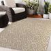 Brown/White 108 x 0.08 in Area Rug - Foundry Select RIVER TAN Outdoor Rug By Becky Bailey Polyester | 108 W x 0.08 D in | Wayfair