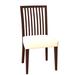 Rosalind Wheeler Fig Slat Back Side Chair Wood/Upholstered in Brown | 36 H x 19 W x 19 D in | Wayfair 2956F035E025421098DBB09CCD39BE75