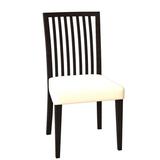 Rosalind Wheeler Fig Slat Back Side Chair Wood/Upholstered in Brown | 36 H x 19 W x 19 D in | Wayfair AF0B2306C07F4DECB493D1AC815DA344