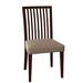 Rosalind Wheeler Fig Slat Back Side Chair Wood/Upholstered in Brown | 36 H x 19 W x 19 D in | Wayfair 1D91D14BE2EE4A3EA7075372B3F0F16D
