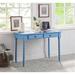 Bungalow Rose Desk Wood in Blue | 30 H x 24 W x 42 D in | Wayfair 488A7CF9E40C4BD8AE612497947C3788