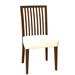 Rosalind Wheeler Fig Slat Back Side Chair Wood/Upholstered in Brown | 36 H x 19 W x 19 D in | Wayfair E7473AF19F4B4ED1A7401AA8C5C48154