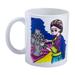 NOVICA Handmade Frida With Thorn Necklace Ceramic Mug