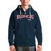 Men's Antigua Navy Denver Broncos Wordmark Victory Full-Zip Hoodie