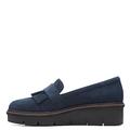 Clarks Women's Airabell Slip Loafer, Navy Suede, 6.5 UK