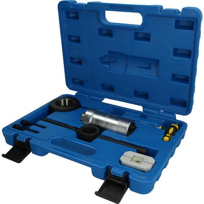 Brilliant Tools Montagewerkzeug für Stoßdämpfer mit Zuganschlagsfeder, 8-tlg Werkzeugsatz, Stoßdämpfer-Kolbenstange,Werkzeug BT651100 Image
