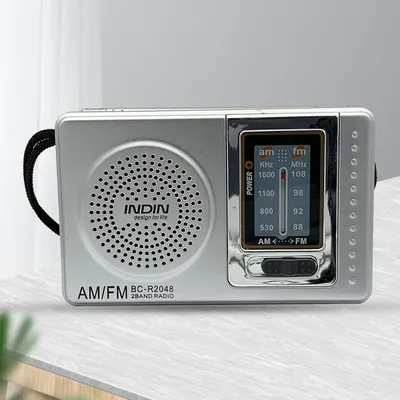 Radio Portable de poche avec antenne télescopique alimentée par batterie Mini Radio AM FM