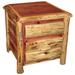 Red Cedar Log - 2-Drawer Nightstand with Legs