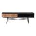 Aurelle Home Bickle Modern Solid Wood and Iron Coffee Table