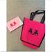 Disney Bags | Disney Tote Bag & Photo Album Mickey Mouse Ear Pink Purse Mom Logo 2 Pc Gift Set | Color: Black/Pink | Size: See Description