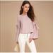 Free People Tops | Free People Blush Cotton Bow Tie Long Sleeve Blouse | Color: Pink | Size: M