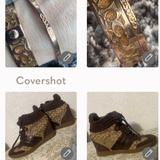 Coach Shoes | Coach Wedge Shoes 8.5+2 Banglebracelets Coach Logos | Color: Brown/Cream | Size: 7.5