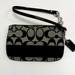 Coach Bags | Coach Logo Wristlet Like New! | Color: Black | Size: 6.25” L X 4” H Approx