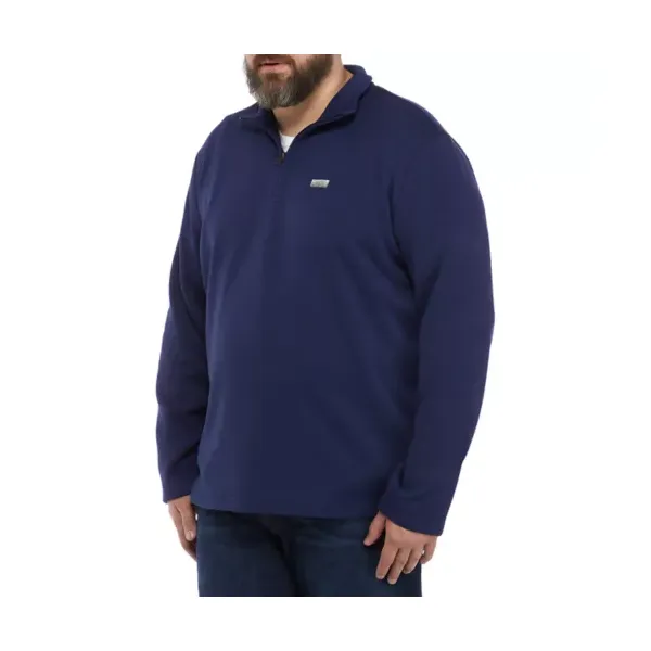 ocean-+-coast®-mens-big---tall-quarter-zip-fleece-pullover,-blue,-3x/