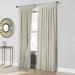 Wide Width Ventura Blackout Tab Top Window Curtain Panel Pair by Commonwealth Home Fashions in Natural (Size 52" W 63" L)