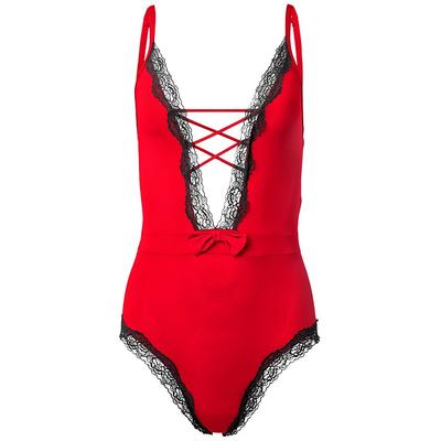 Lace-Up Teddy Holiday Gift Guide - Black/Red