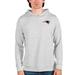 Men's Antigua Heathered Gray New England Patriots Absolute Pullover Hoodie