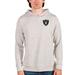 Men's Antigua Oatmeal Las Vegas Raiders Absolute Pullover Hoodie