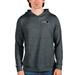 Men's Antigua Heathered Charcoal New England Patriots Absolute Pullover Hoodie