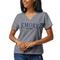 Women's League Collegiate Wear Heathered Gray Emory Eagles Intramural Boyfriend V-Neck T-Shirt