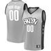 Men's Fanatics Branded Gray Brooklyn Nets Fast Break Replica Custom Jersey - Statement Edition