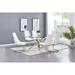 Best Quality Furniture Contemporary Glass 7-pc Silver Dining Set