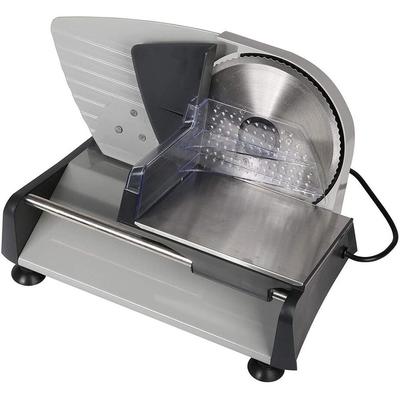 150W Electric Food Slicer with Removable 7.5” Stainless Steel Blade, Anti-Slip Rubber Feet,Meat etc for Home Use