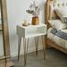 COZAYH Modern Contemporary Nightstand, Metal Haripin Legs