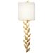 Metropolitan Arbor Grove Ardent Gold And Frosted Glass LED Wall Sconce