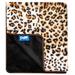 PupProtector Waterproof Throw Blanket for Dogs, 80" L X 62" W, Cheetah Faux Print, Large, Multi-Color